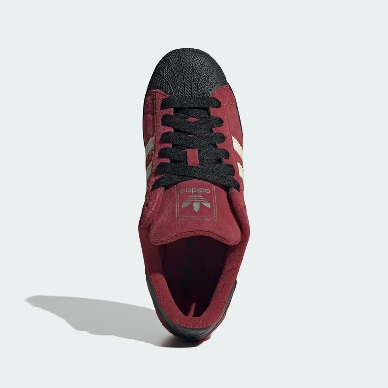 Sneaker bassa 'Superstar II' rosso scuro / nero / bianco lana miniatura 3