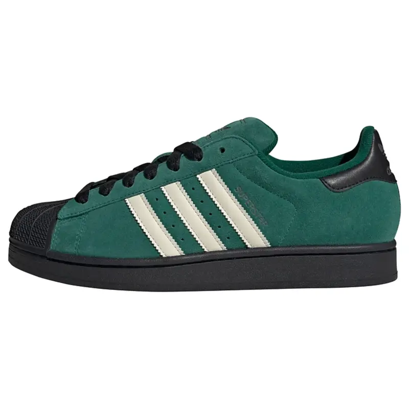 Sneaker bassa 'Superstar II' verde scuro / nero / bianco