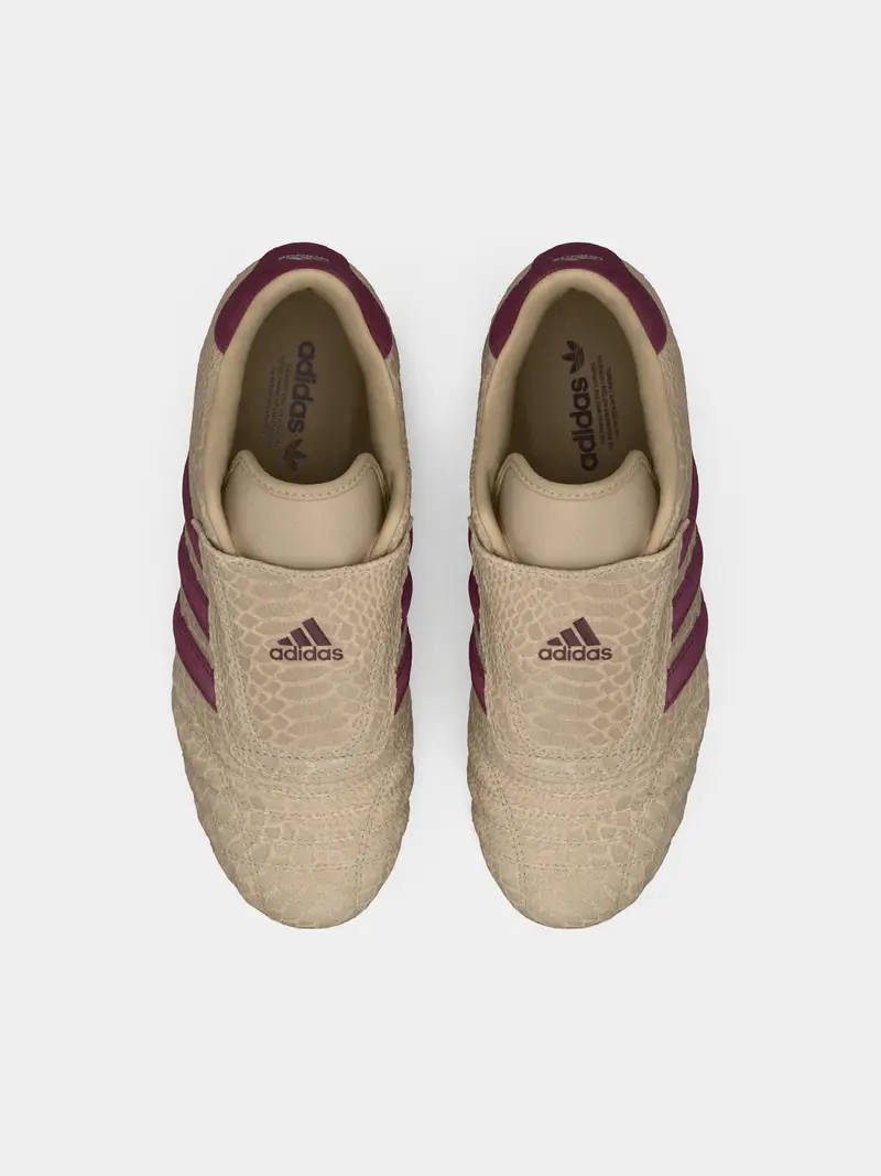 Sneaker bassa TAEKWONDO beige / talpa / bordeaux miniatura 3