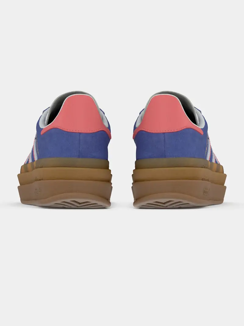 Sneaker Gazelle blu / oro / corallo / bianco miniatura 2