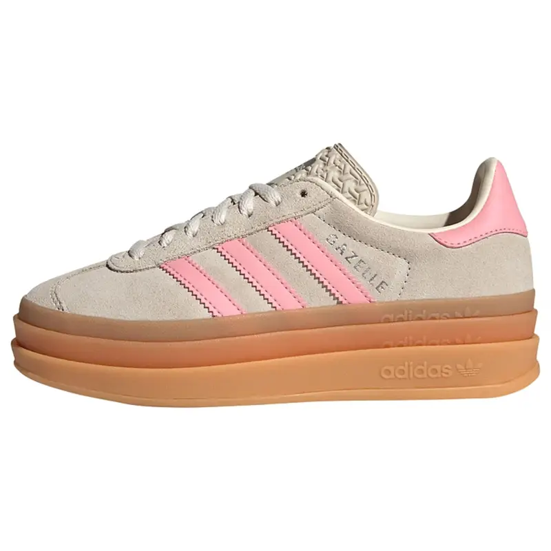 Sneaker Gazelle Bold pietra / rosa