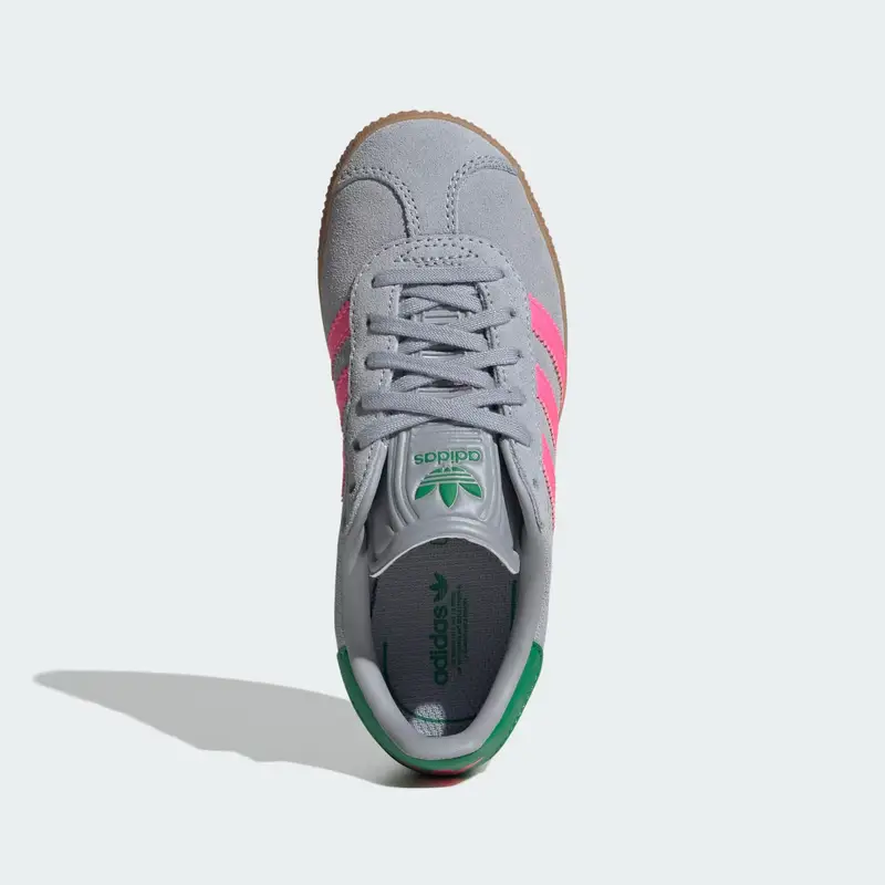 Sneaker Gazelle grigio argento / verde scuro / rosa chiaro miniatura 3