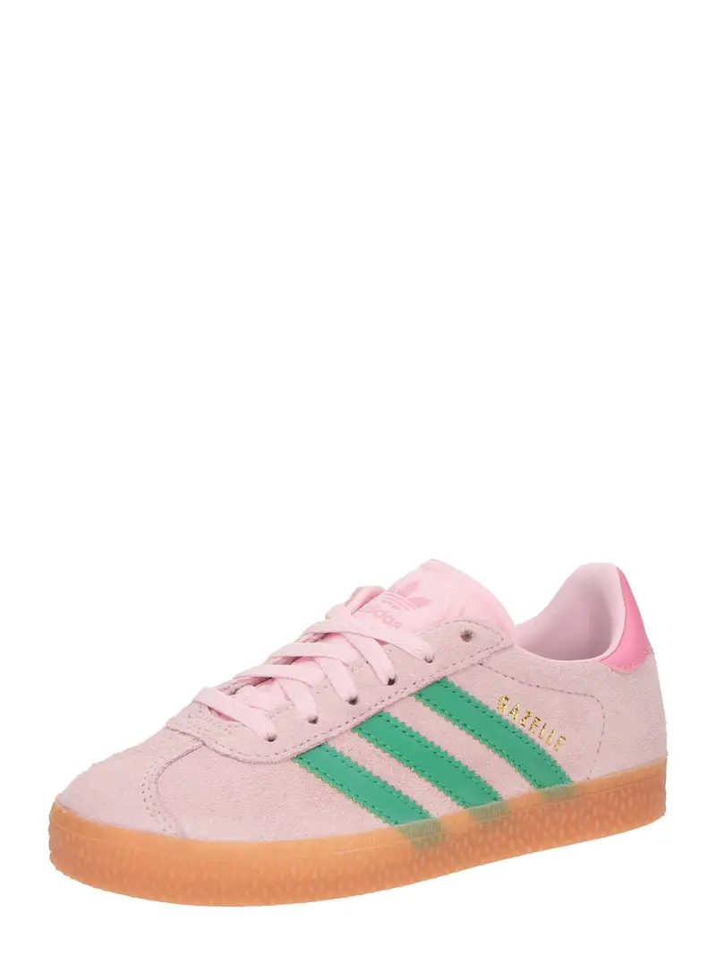 Sneaker 'Gazelle' verde / rosa