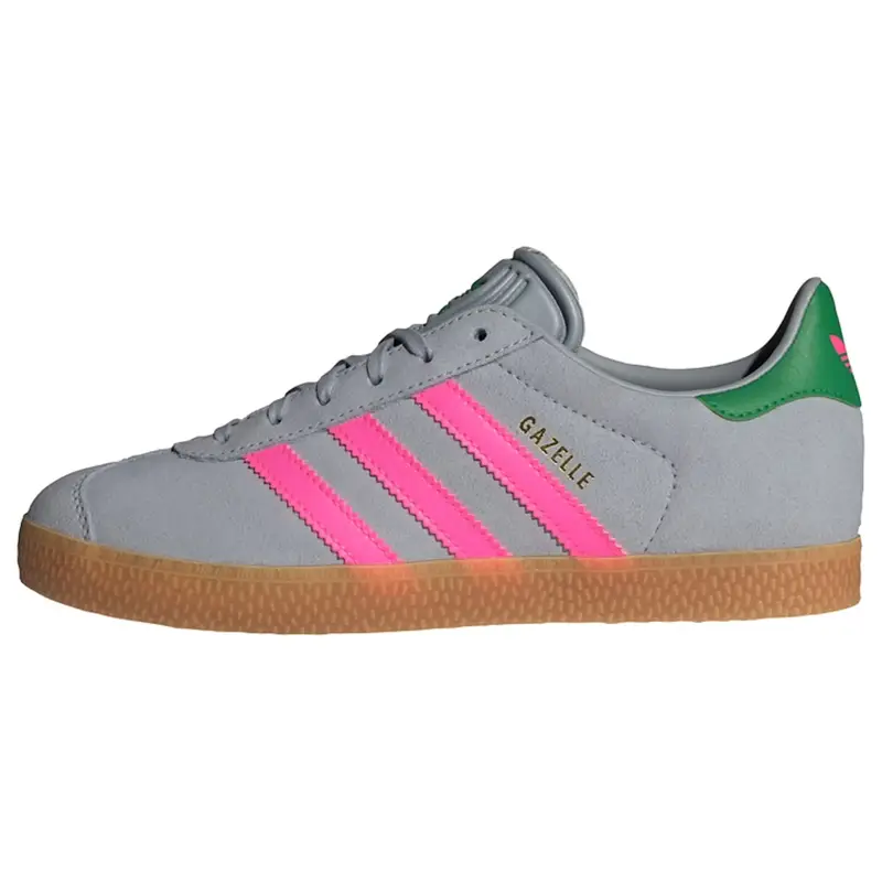 Sneaker 'Gazelle' verde / rosa / argento