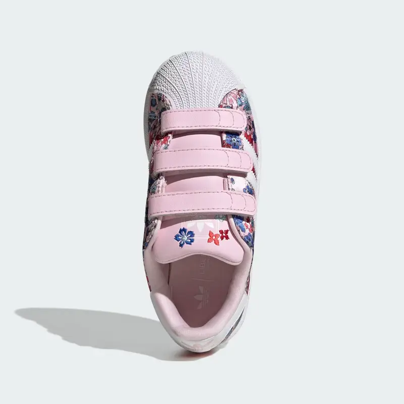 Sneaker Liberty London Superstar petrolio / rosa / rosso / bianco miniatura 3