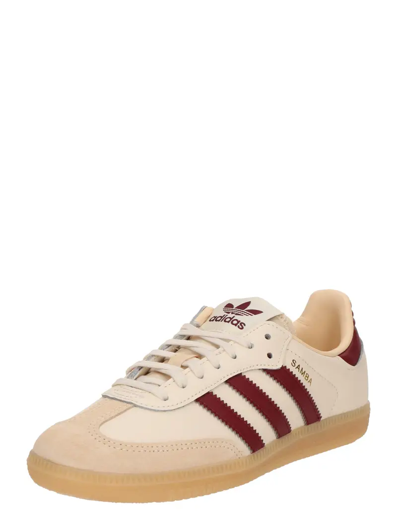 ADIDAS ORIGINALS Sneaker 'SAMBA'  camello / rosso scuro / bianco lana
