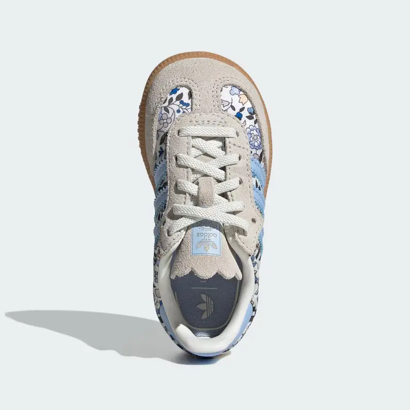 Adidas Originals Sneakers Samba OG X Liberty London nudo, écru, blu chiaro e blu scuro miniatura 3