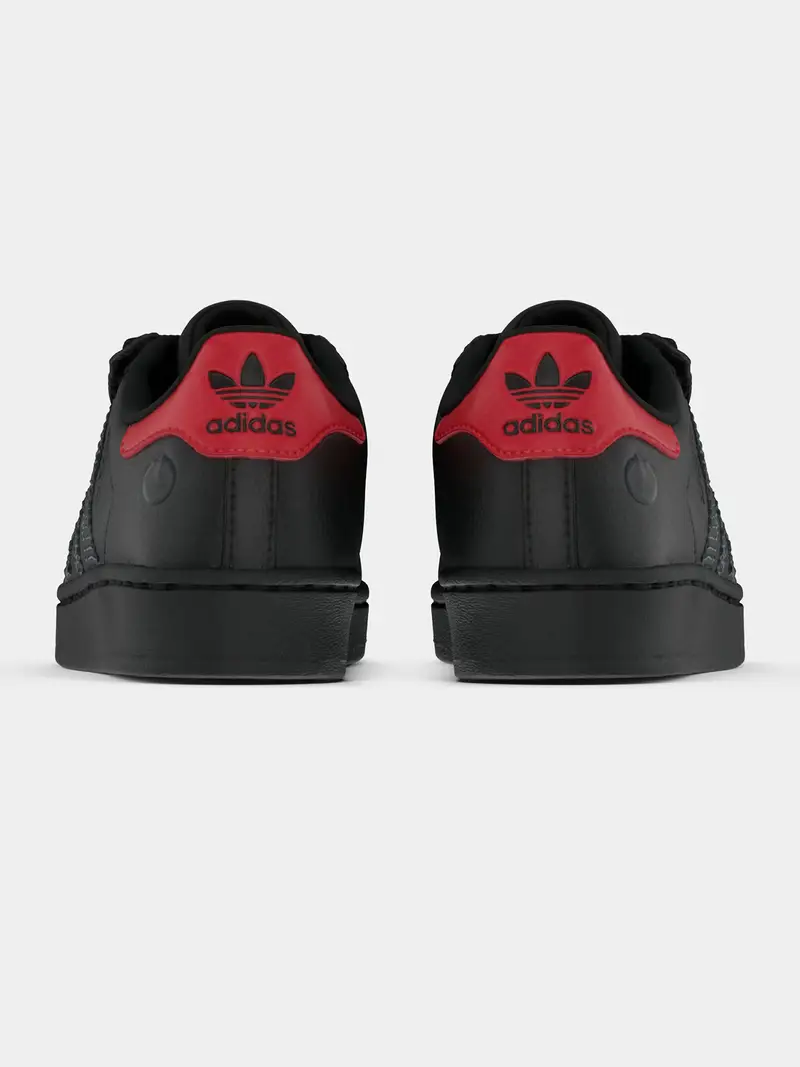 Sneaker SUPERSTAR LED LIGHTS grigio basalto / nero miniatura 2