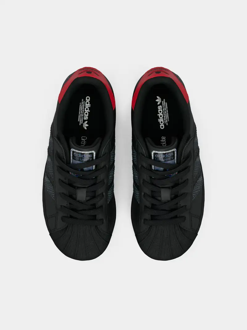 Sneaker SUPERSTAR LED LIGHTS grigio basalto / nero miniatura 3