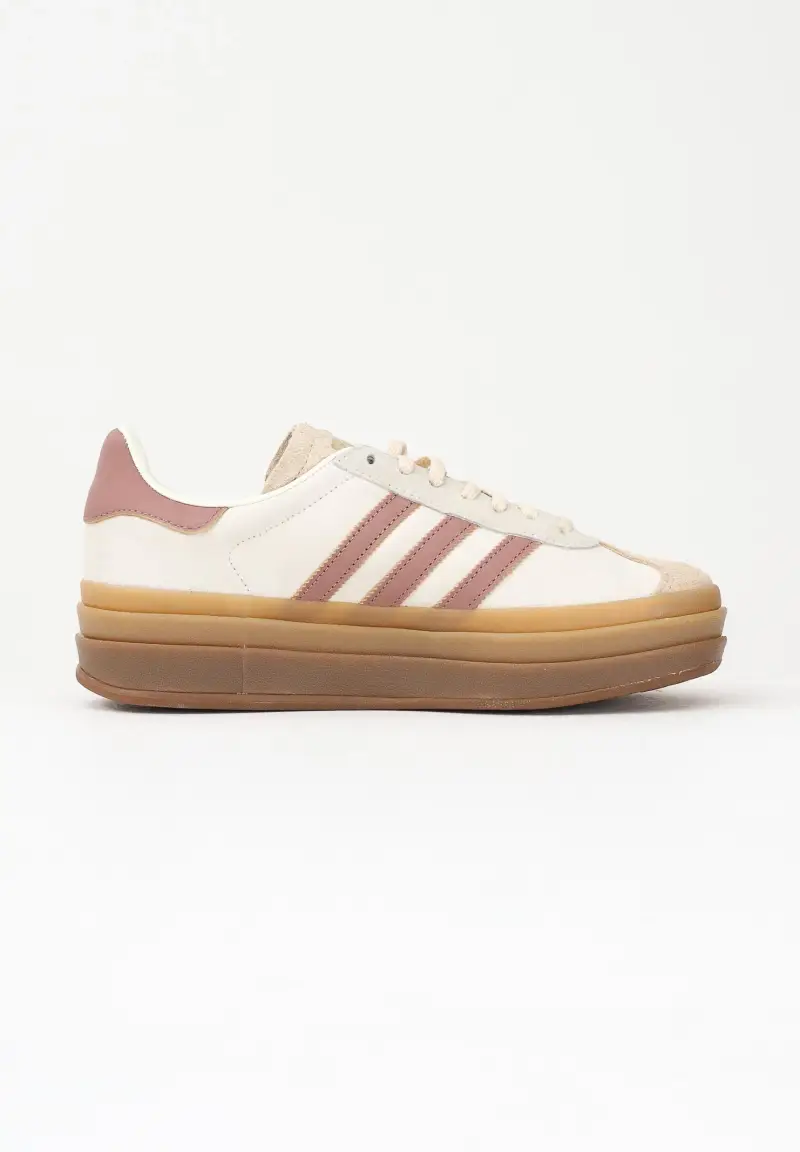 Sneakers Gazelle Bold beige da donna miniatura 3
