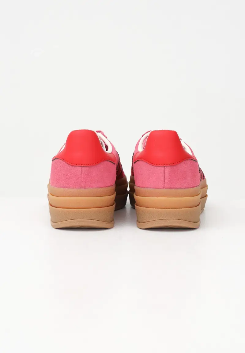 Sneakers Gazelle Bold fucsia e rosse da donna miniatura 2