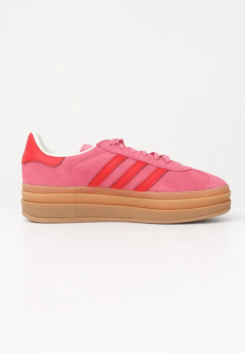 Sneakers Gazelle Bold fucsia e rosse da donna miniatura 3