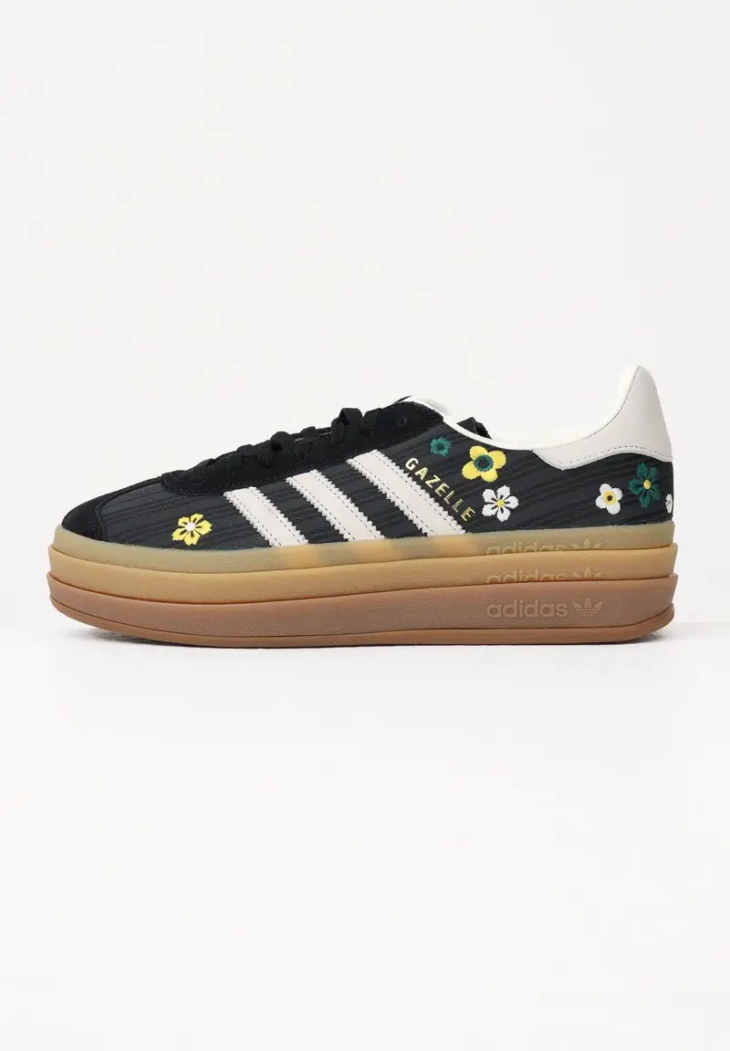 Sneakers GAZELLE BOLD nere da donna