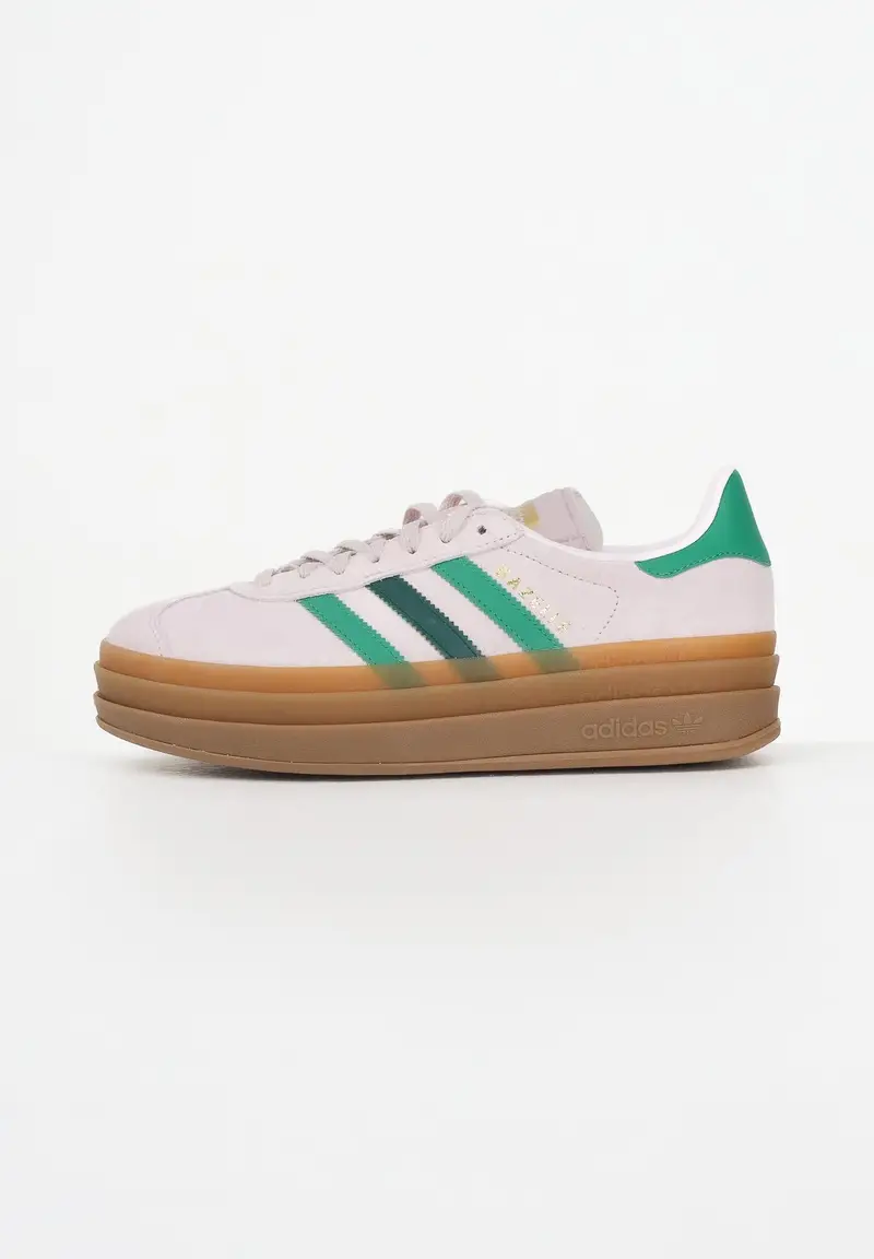 ADIDAS ORIGINALS Sneakers Gazelle Bold rosa e verdi da donna