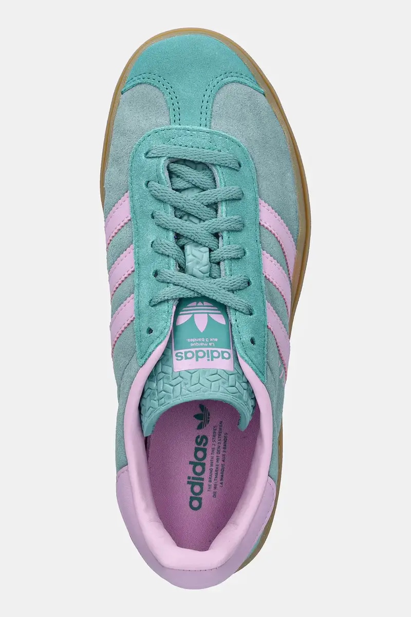 sneakers Gazelle Bold W donna colore verde JS3894 miniatura 4