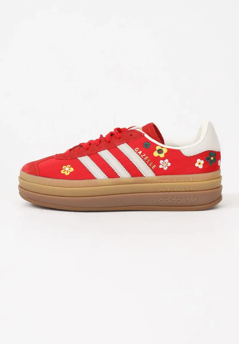 Sneakers Gazelle Bold x Liberty London rosse da donna