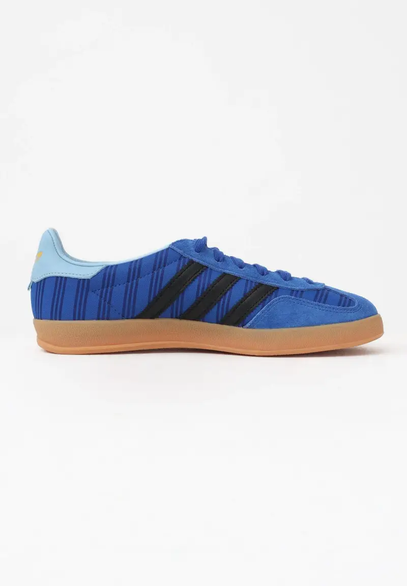 Sneakers Gazelle Indoor Argentina blu e nere per uomo e donna miniatura 3