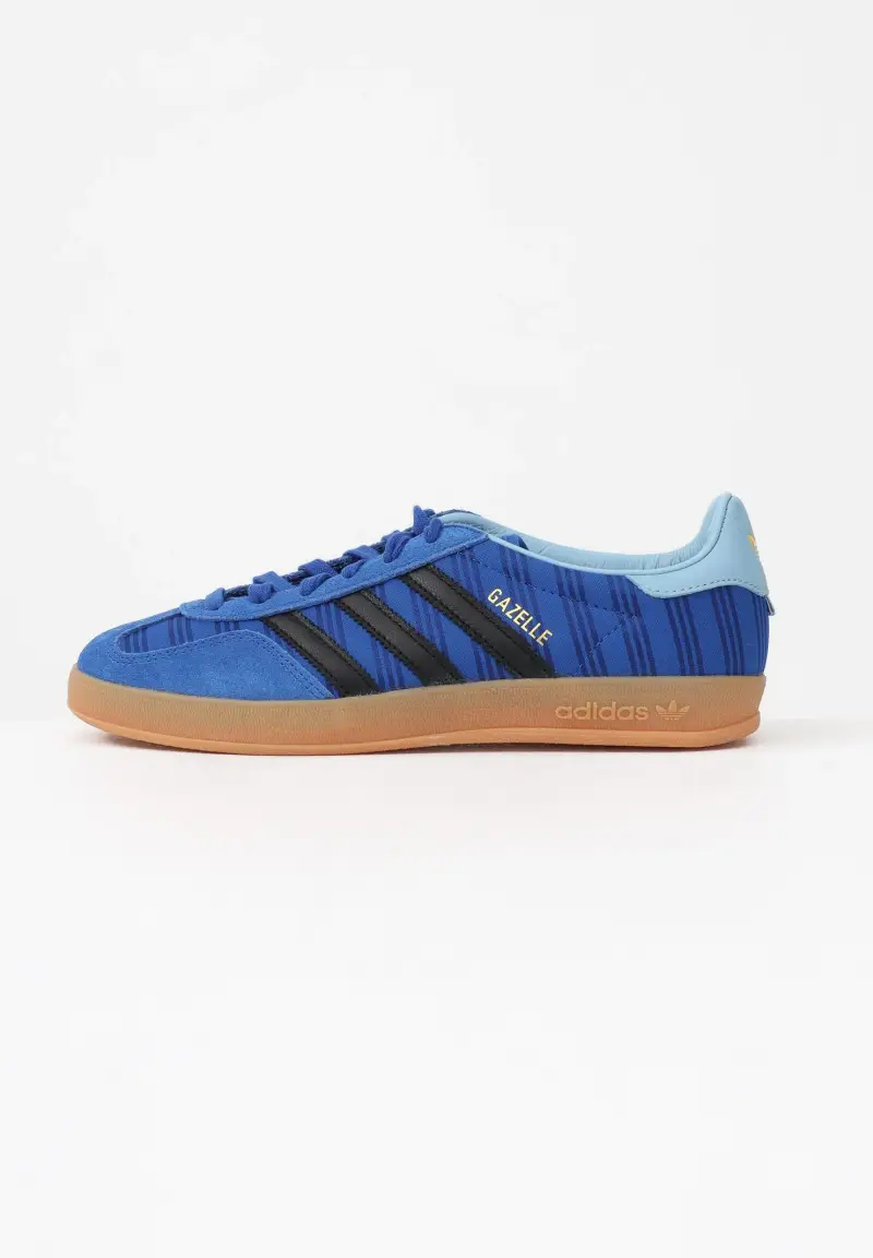Sneakers Gazelle Indoor Argentina blu e nere per uomo e donna