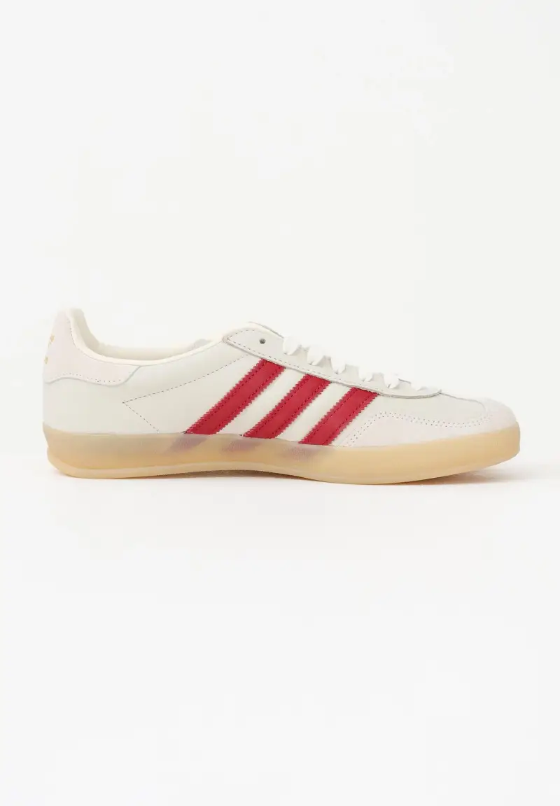 Sneakers GAZELLE INDOOR AYAKKABI beige e rosse da uomo miniatura 3