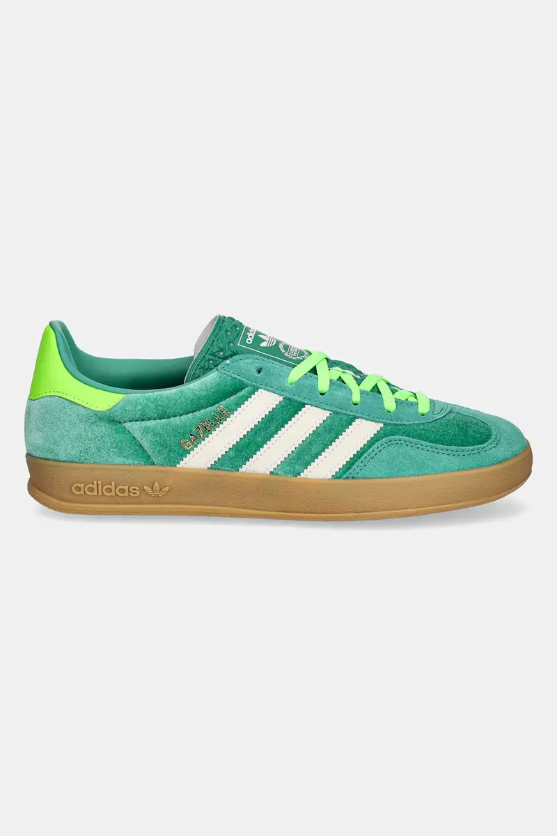 sneakers Gazelle Indoor colore verde JI2715 miniatura 2