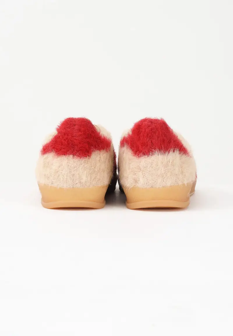 Sneakers Gazelle Indoor Fur Tan beige da donna miniatura 2