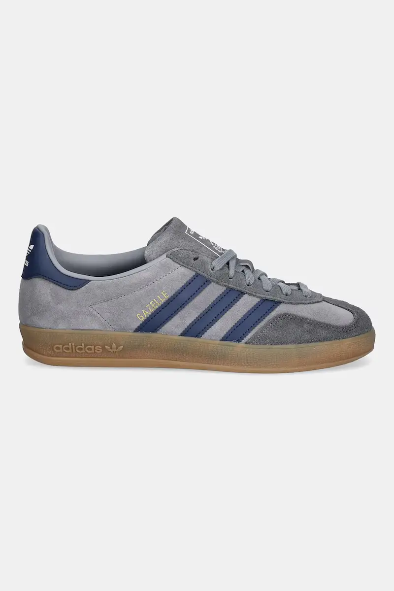 sneakers Gazelle Indoor uomo colore grigio JQ8397 miniatura 2