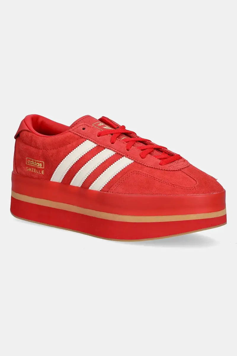sneakers Gazelle Stack colore rosso JS0238