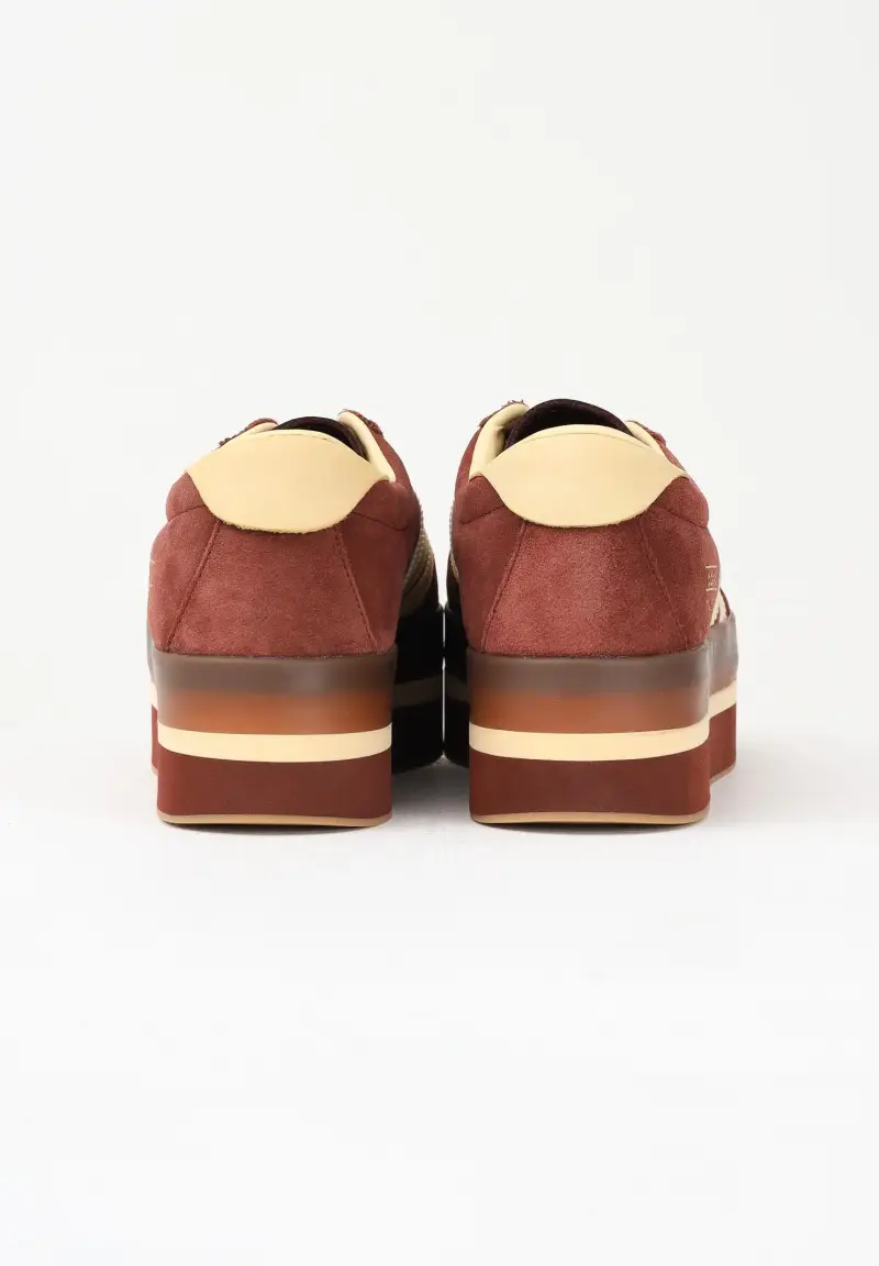 Sneakers Gazelle Stack marroni da donna miniatura 2