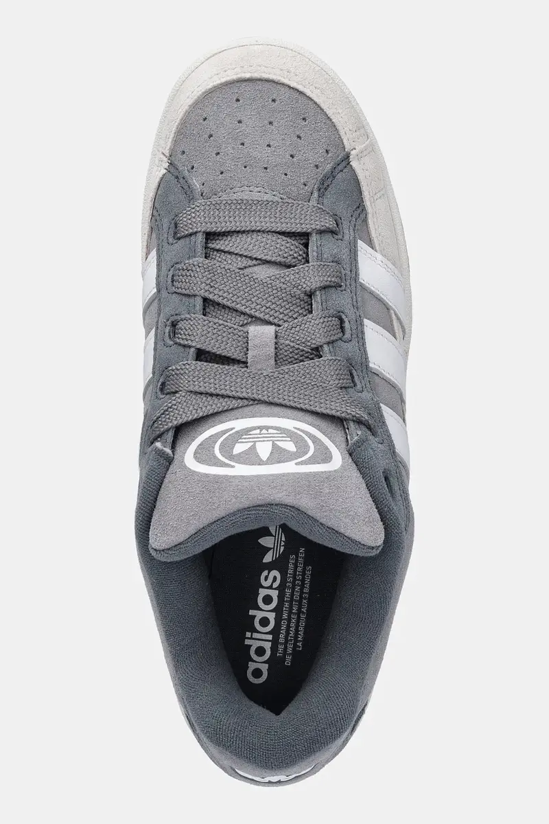 sneakers in camoscio Campus 00S Beta uomo colore grigio JR2463 miniatura 4