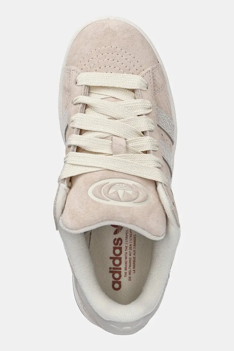 sneakers in camoscio Campus 00s colore beige JQ7670 miniatura 4