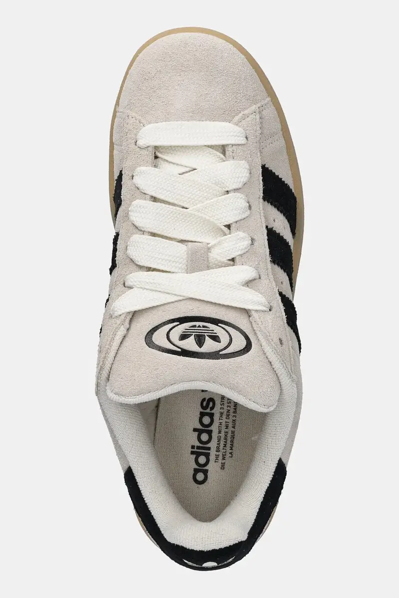 sneakers in camoscio Campus 00S colore beige JQ8356 miniatura 4