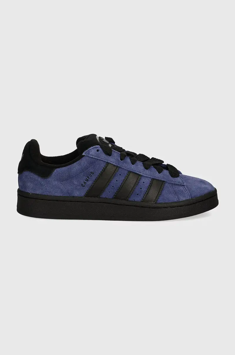 sneakers in camoscio Campus 00s colore blu navy JH8997 miniatura 2