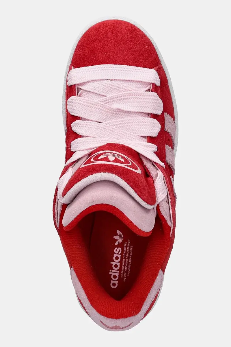 sneakers in camoscio Campus 00S Double donna colore rosso JQ5743 miniatura 4