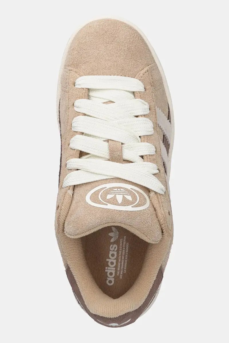 sneakers in camoscio Campus 00S Twist donna colore beige JR5752 miniatura 4