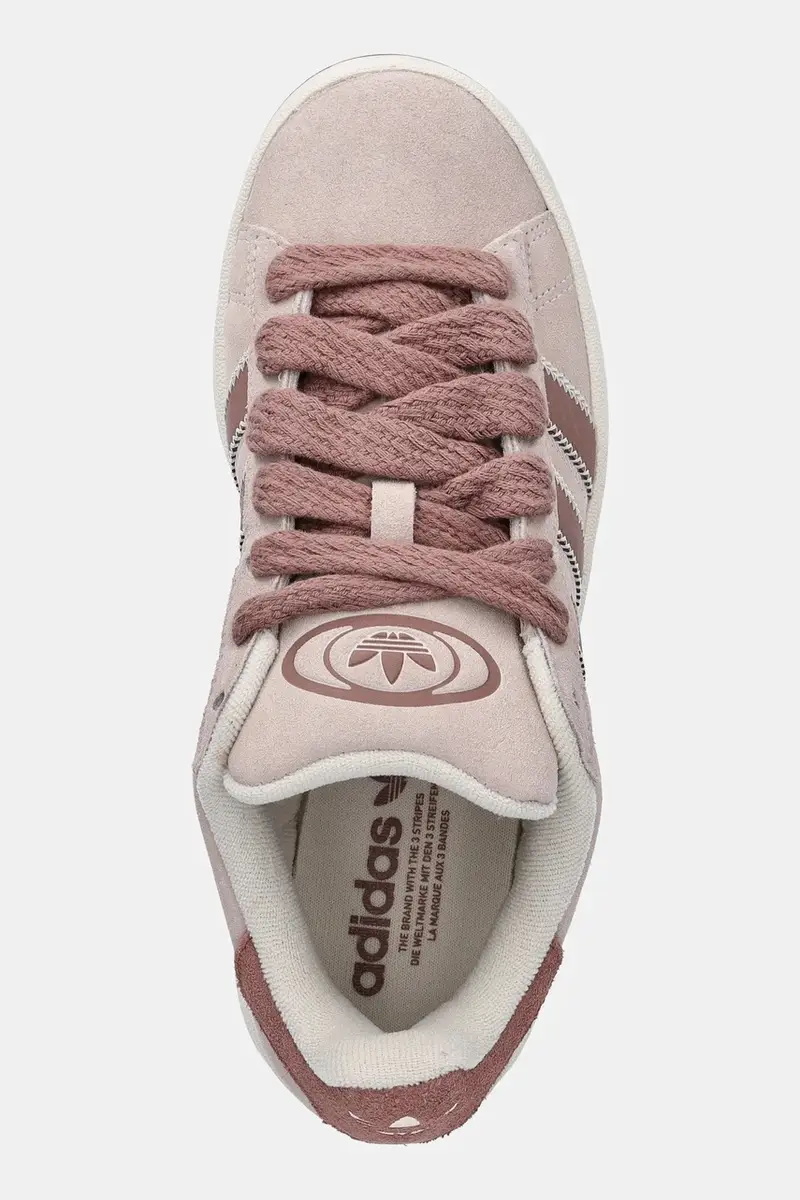 sneakers in camoscio Campus 00S W donna colore rosa JQ5804 miniatura 4