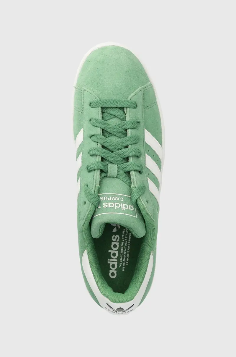 sneakers in camoscio Campus 2 colore verde IE9069 Turchese miniatura 4