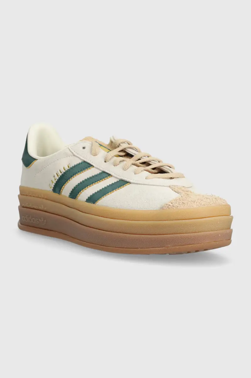 sneakers in camoscio Gazelle Bold Beige miniatura 2