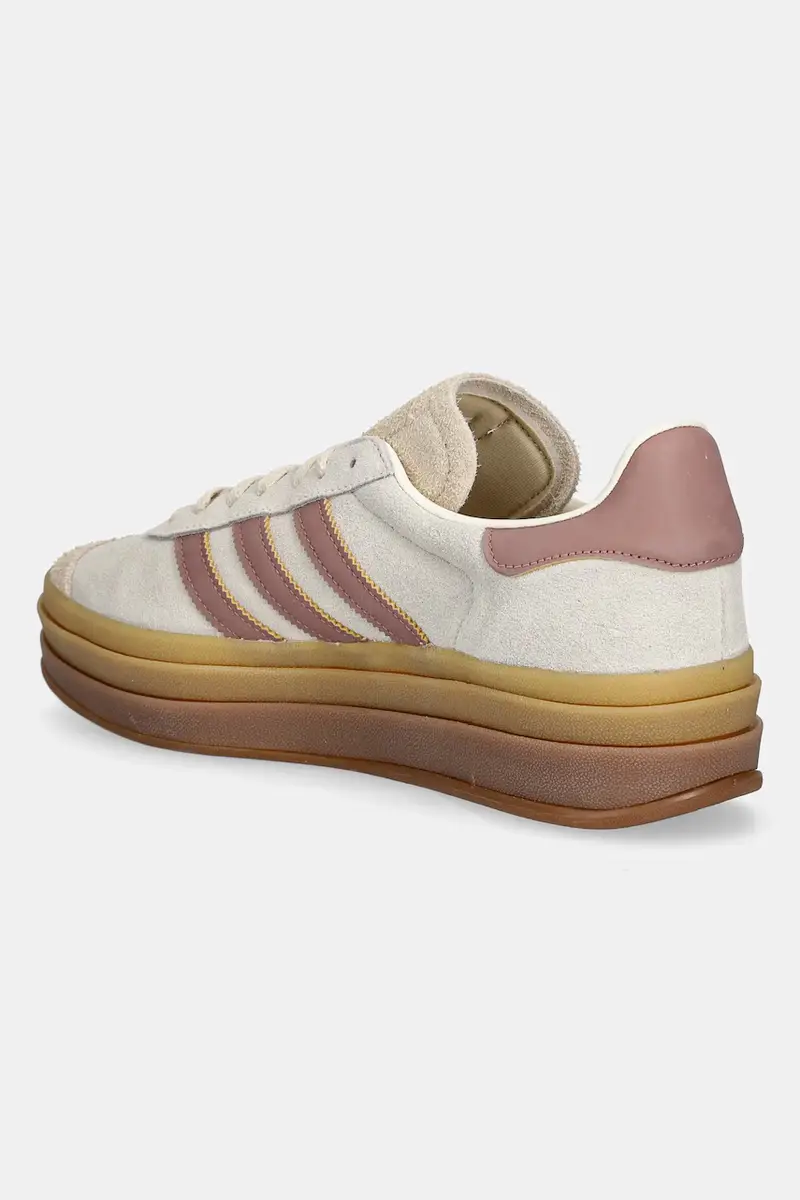 sneakers in camoscio Gazelle Bold Beige miniatura 3
