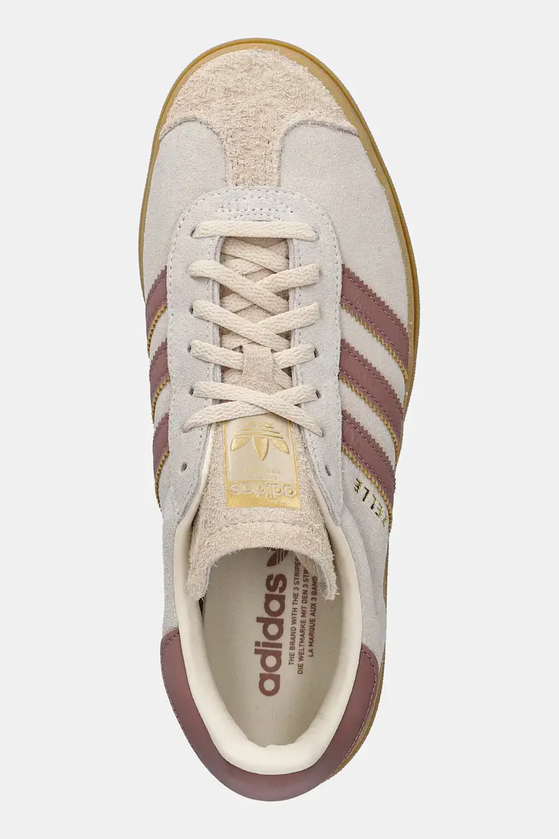 sneakers in camoscio Gazelle Bold Beige miniatura 4