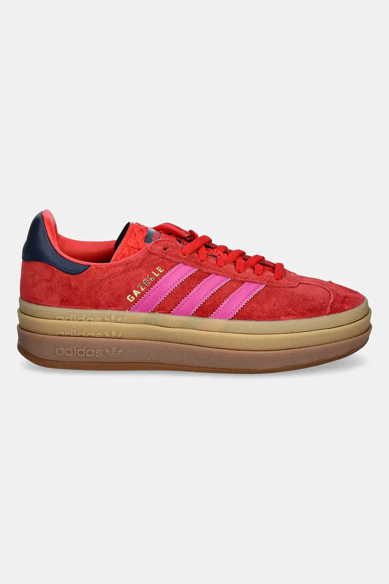sneakers in camoscio Gazelle Bold colore rosso JH9665 miniatura 2