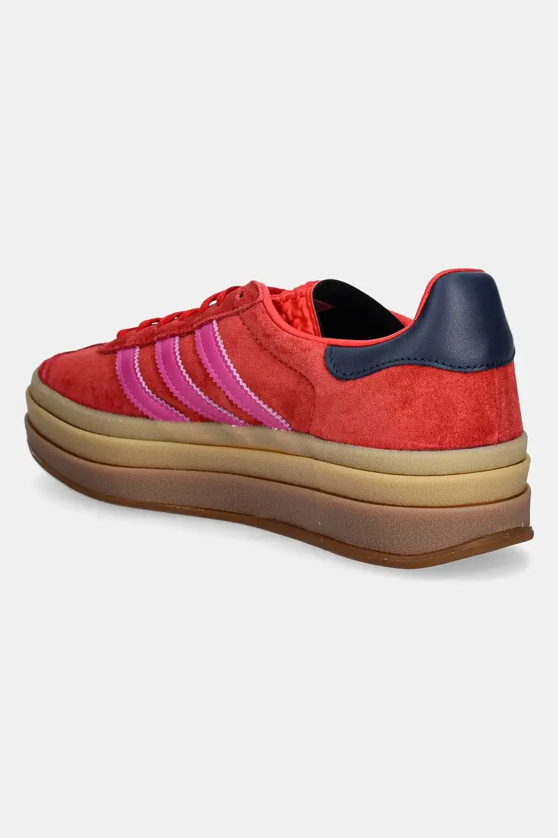 sneakers in camoscio Gazelle Bold colore rosso JH9665 miniatura 3