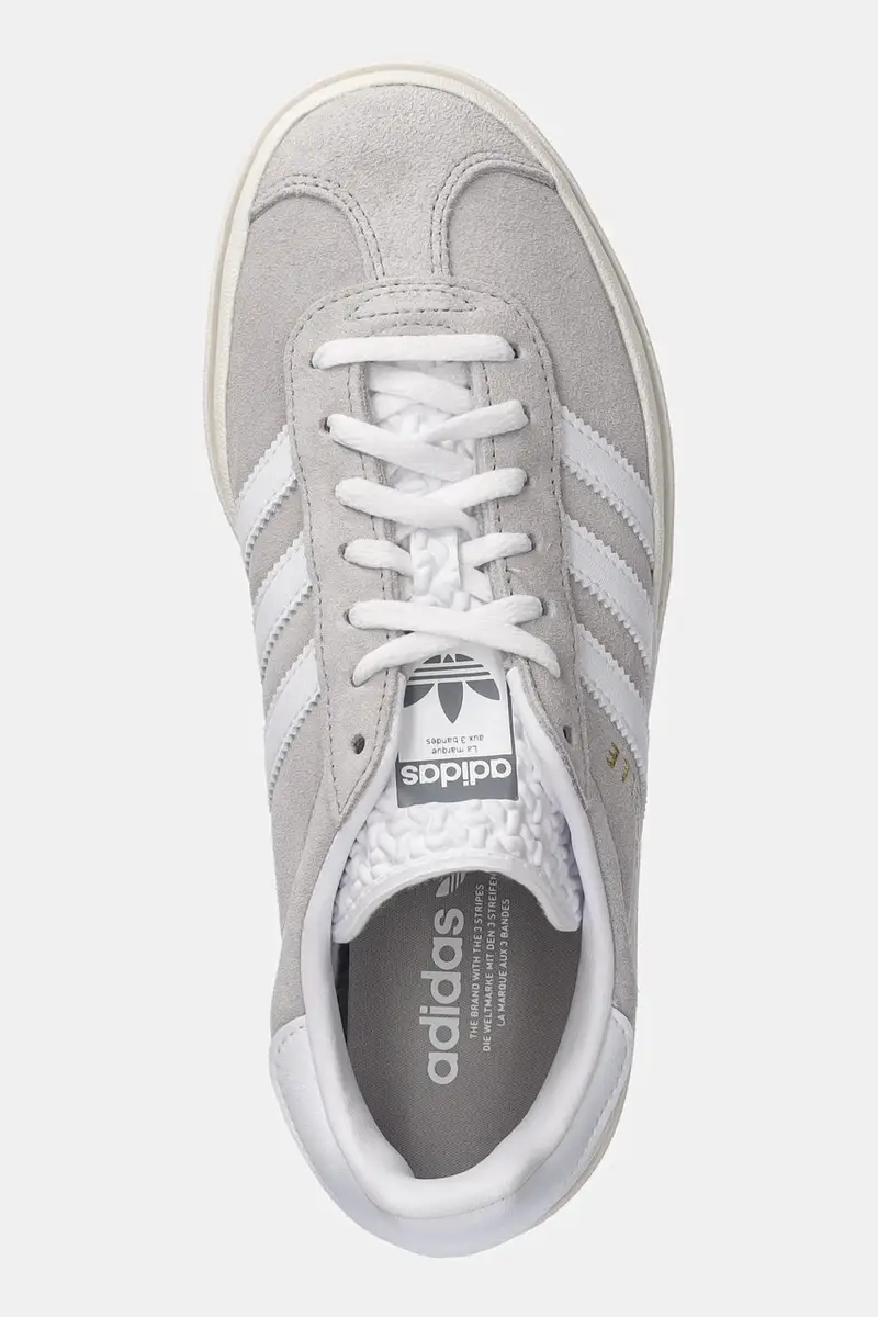 sneakers in camoscio Gazelle Bold W colore grigio HQ6893 miniatura 4