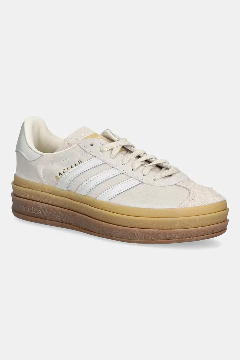 sneakers in camoscio Gazelle Bold W donna colore beige IH6782