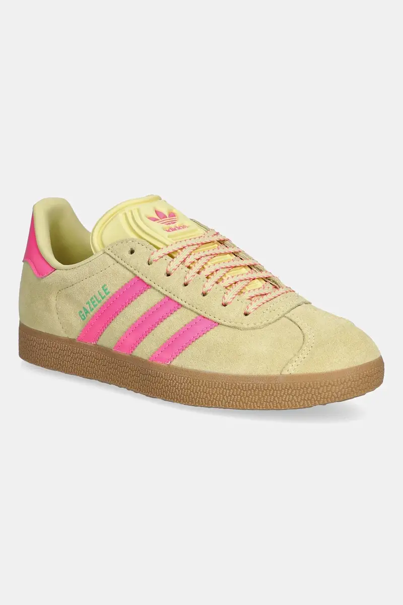 sneakers in camoscio Gazelle colore giallo JH7211