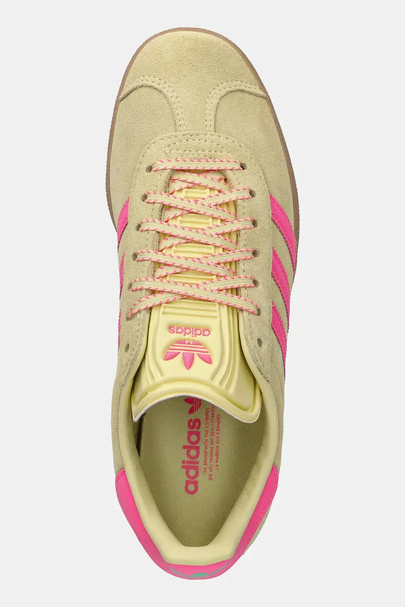 sneakers in camoscio Gazelle colore giallo JH7211 miniatura 4