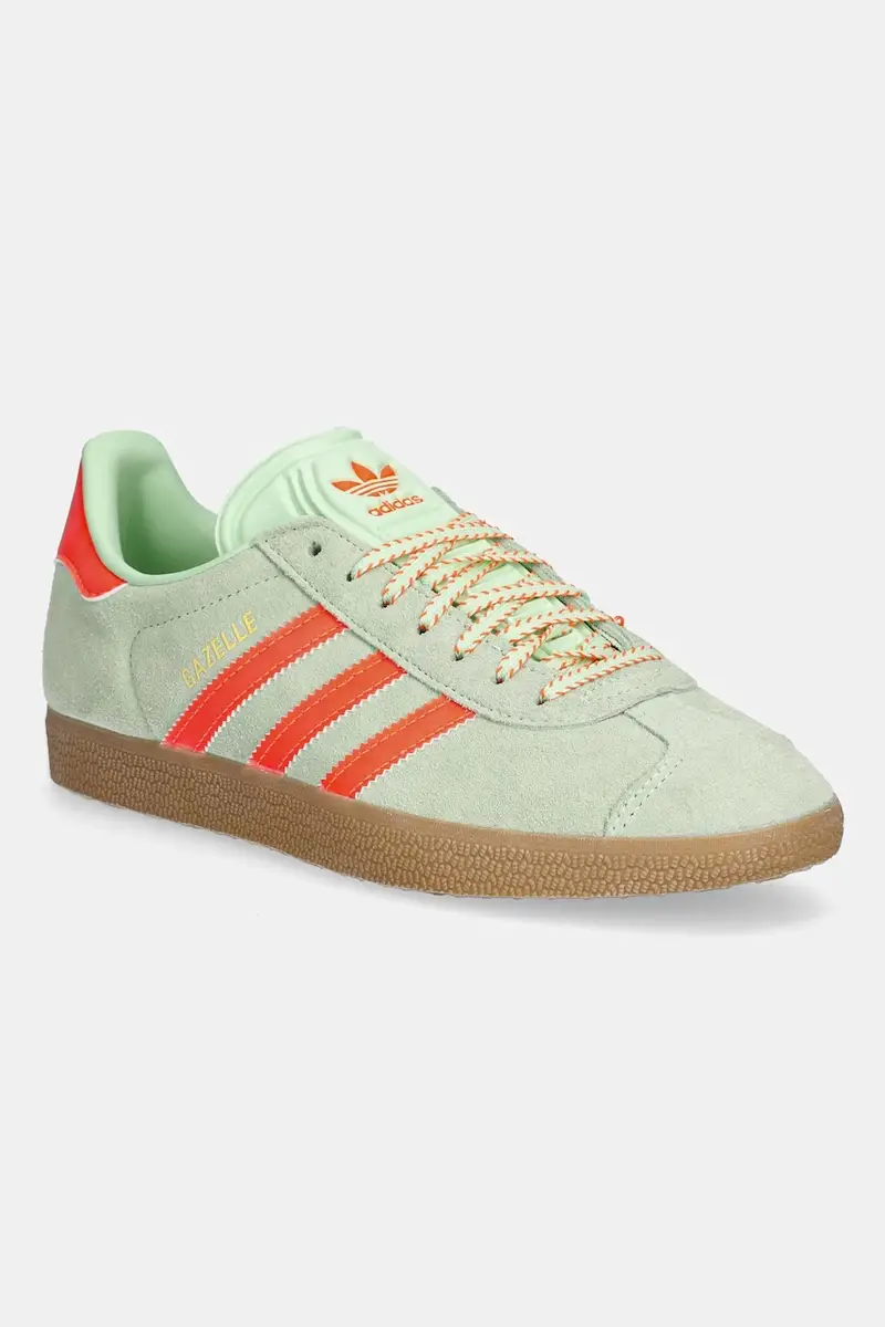 sneakers in camoscio Gazelle colore verde JH7212