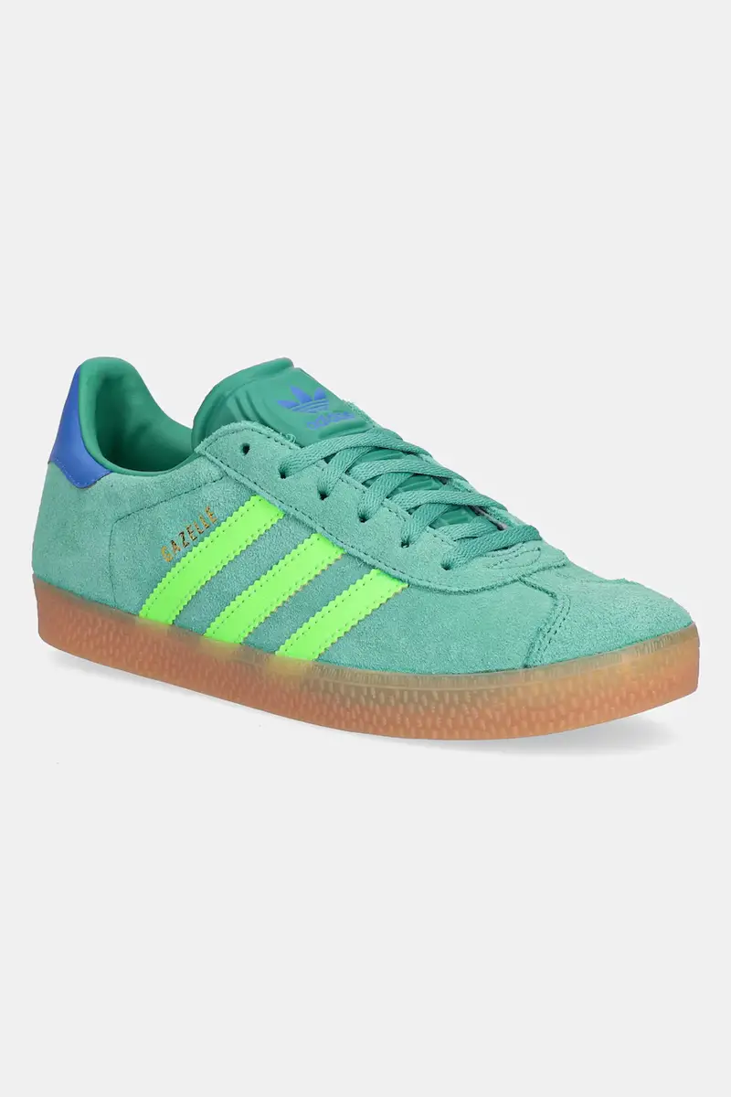 sneakers in camoscio GAZELLE colore verde JP7127