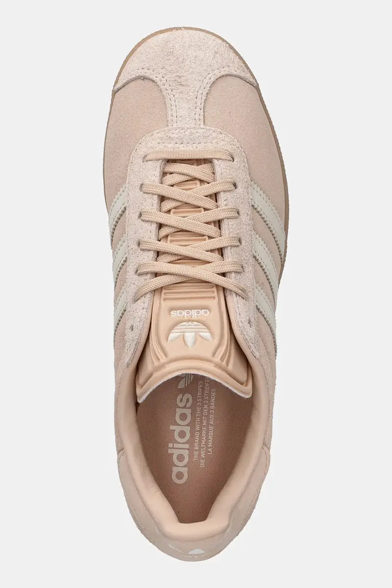 sneakers in camoscio Gazelle donna colore beige JS1384 miniatura 4