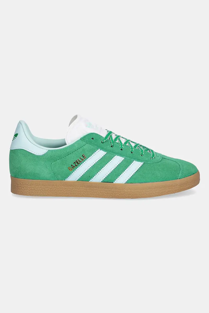sneakers in camoscio Gazelle donna colore verde JH7218 miniatura 2