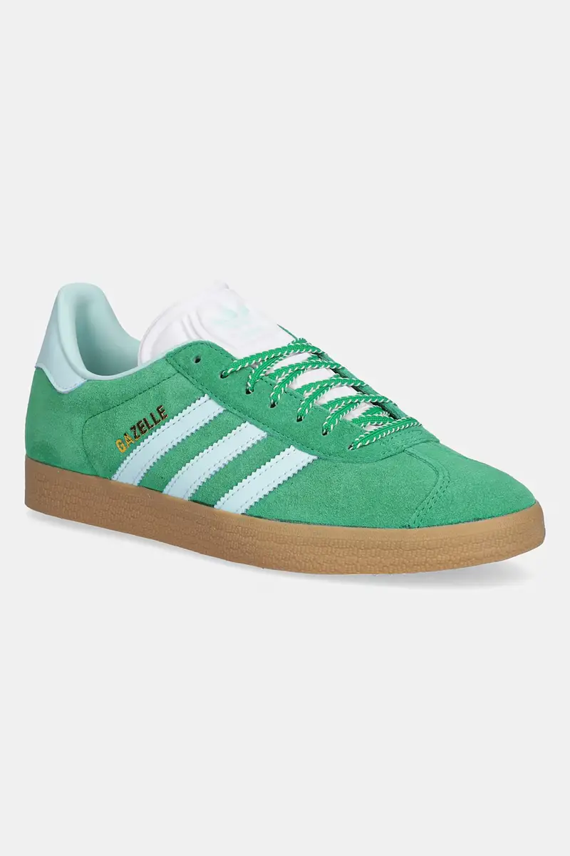 sneakers in camoscio Gazelle donna colore verde JH7218